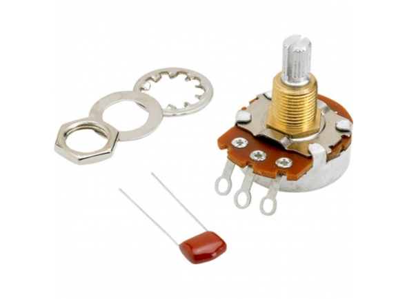 Fender Potenciómetro 500K Split Shaft para Volume/Controlo de Timbre Fender Potenciómetro 500K Split Shaft para Volume/Controlo de Timbre